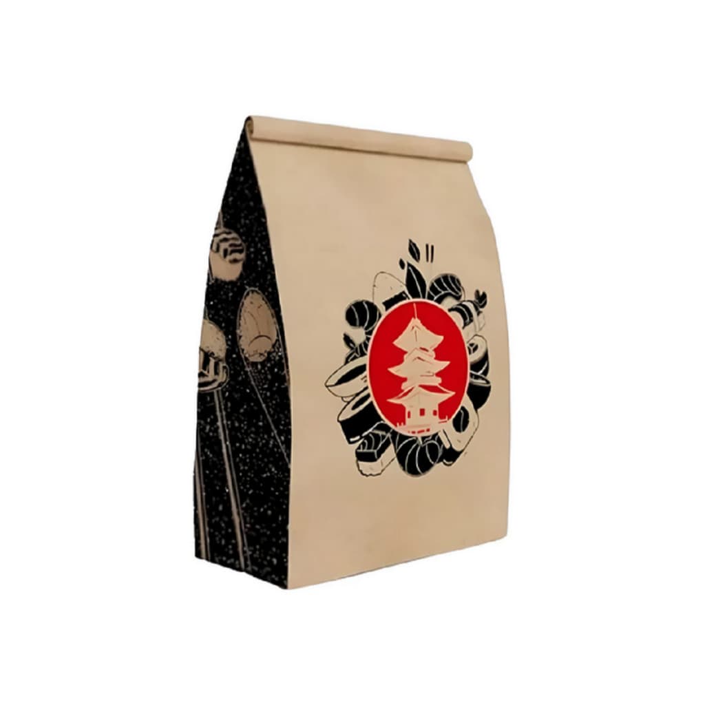 Saco Kraft Para Delivery Oriental Sem Alça Médio C/50 Saco