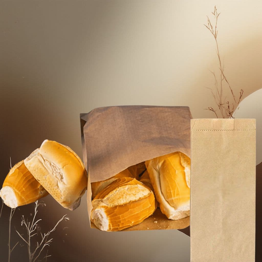 SACO DE PAPEL KRAFT 2KG PADARIA LANCHONETE DELIVERY 500 UNIDADES