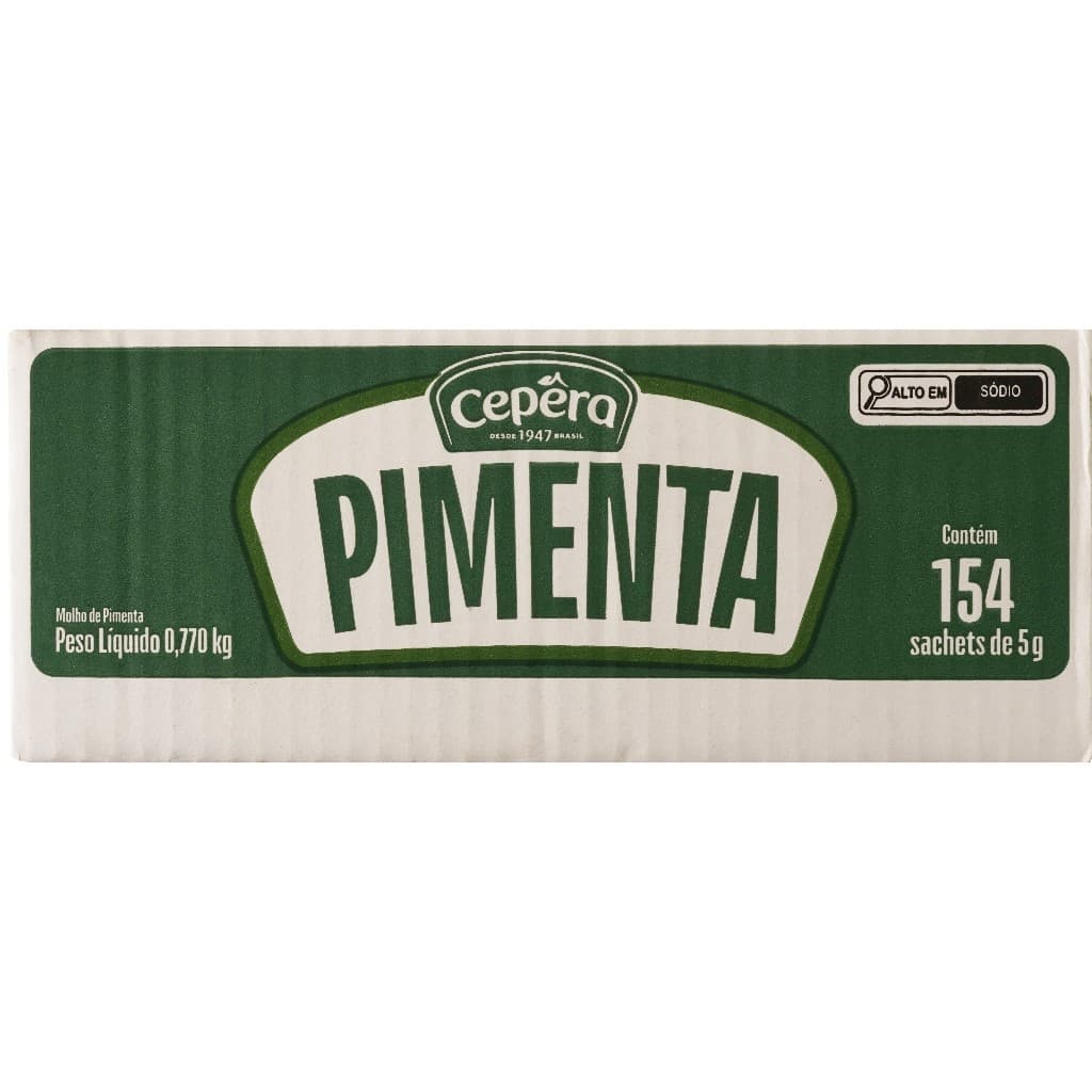 Molho de Pimenta Cepêra - caixa c/ 154 saches de 5g