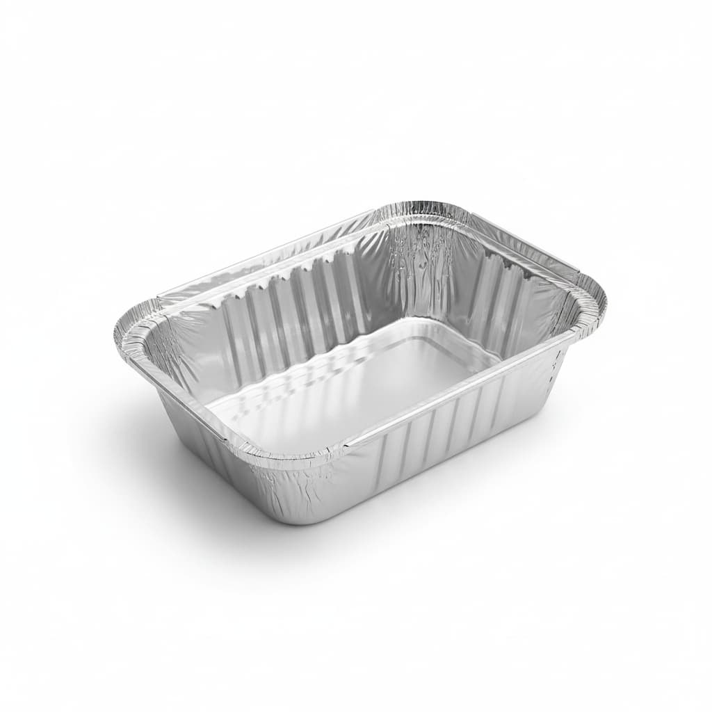 Kit 100 Marmita Alumínio M120 500ML Forno Alimento Cozinha Com Tampa