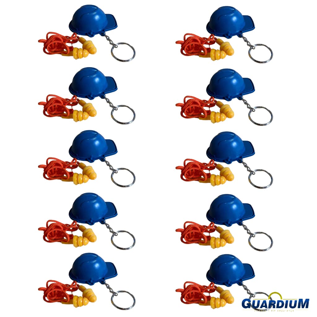 Kit Protetor Auricular Kalipso K10 Plug Silicone com Cordão de Algodão 14 dB CA 14470