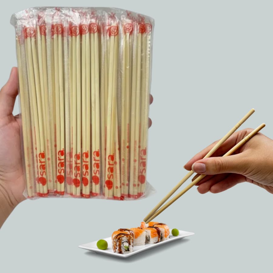 Hashi Descartável Palitinho Japonês Kit 150 Pares Bambu