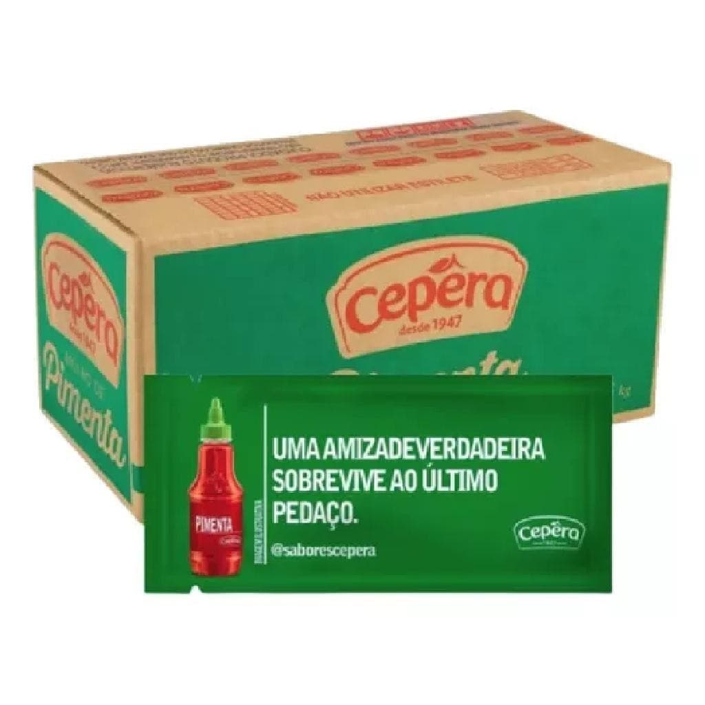Molho De Pimenta Cepêra Sachê Caixa Com 154 Sachês De 5g