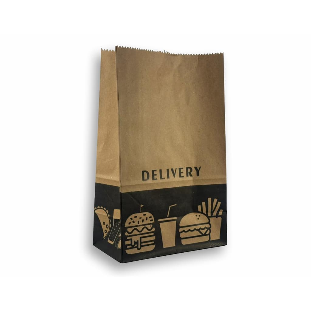 Saco Kraft SOS Sacola Delivery Medida 24x14x34 com 500un