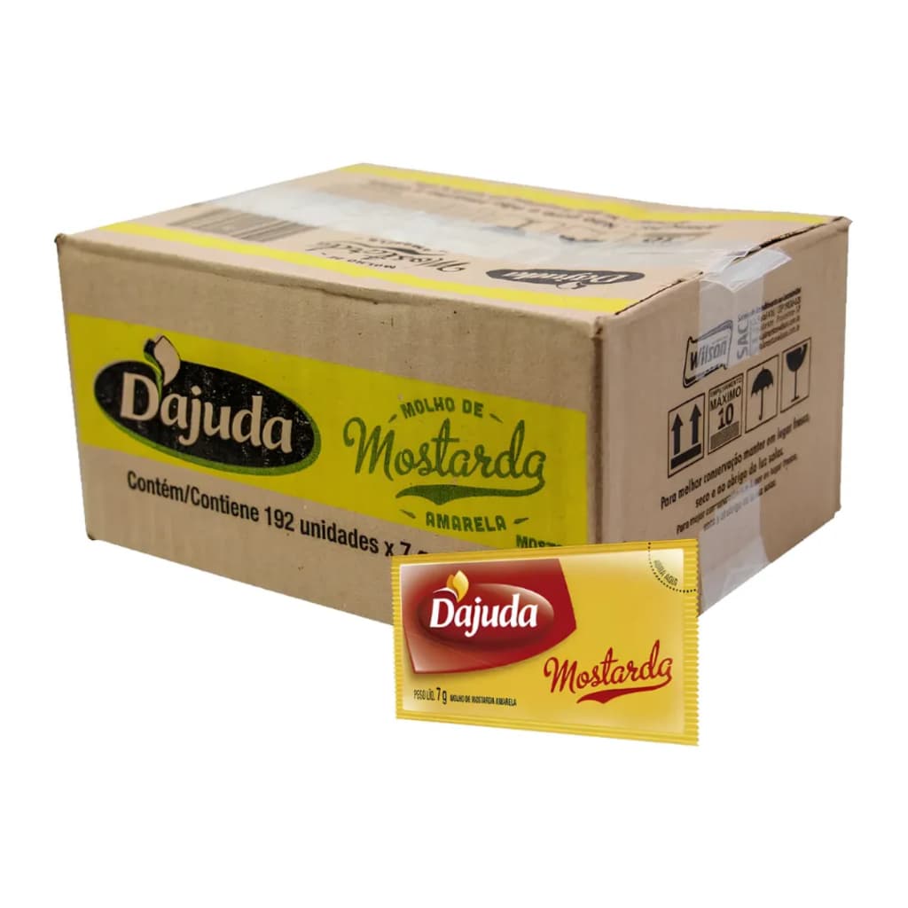 Mostarda Amarela Sache Caixa 192 Unidades 7gr