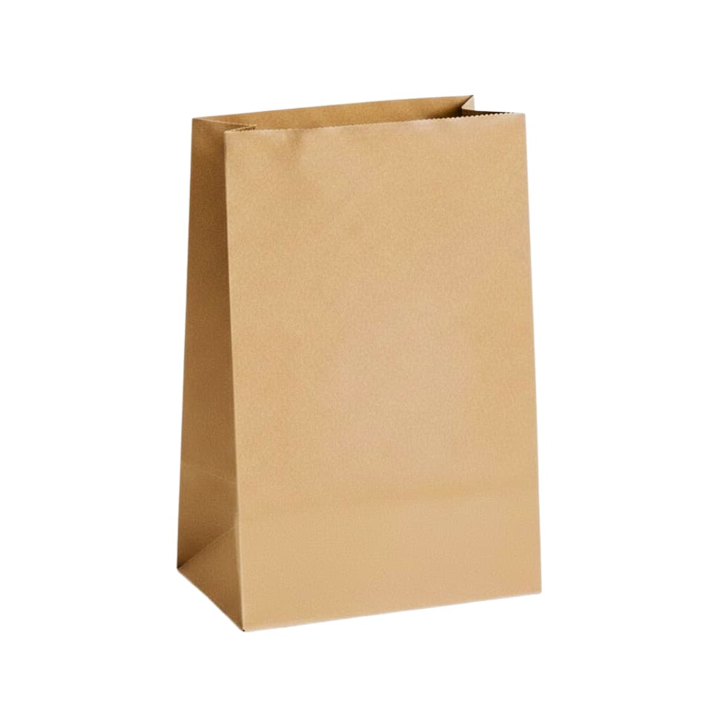 Saco Papel Kraft P 28x18x11 - Delivery Lanche e Padaria - Sem Alça - Kit Atacado