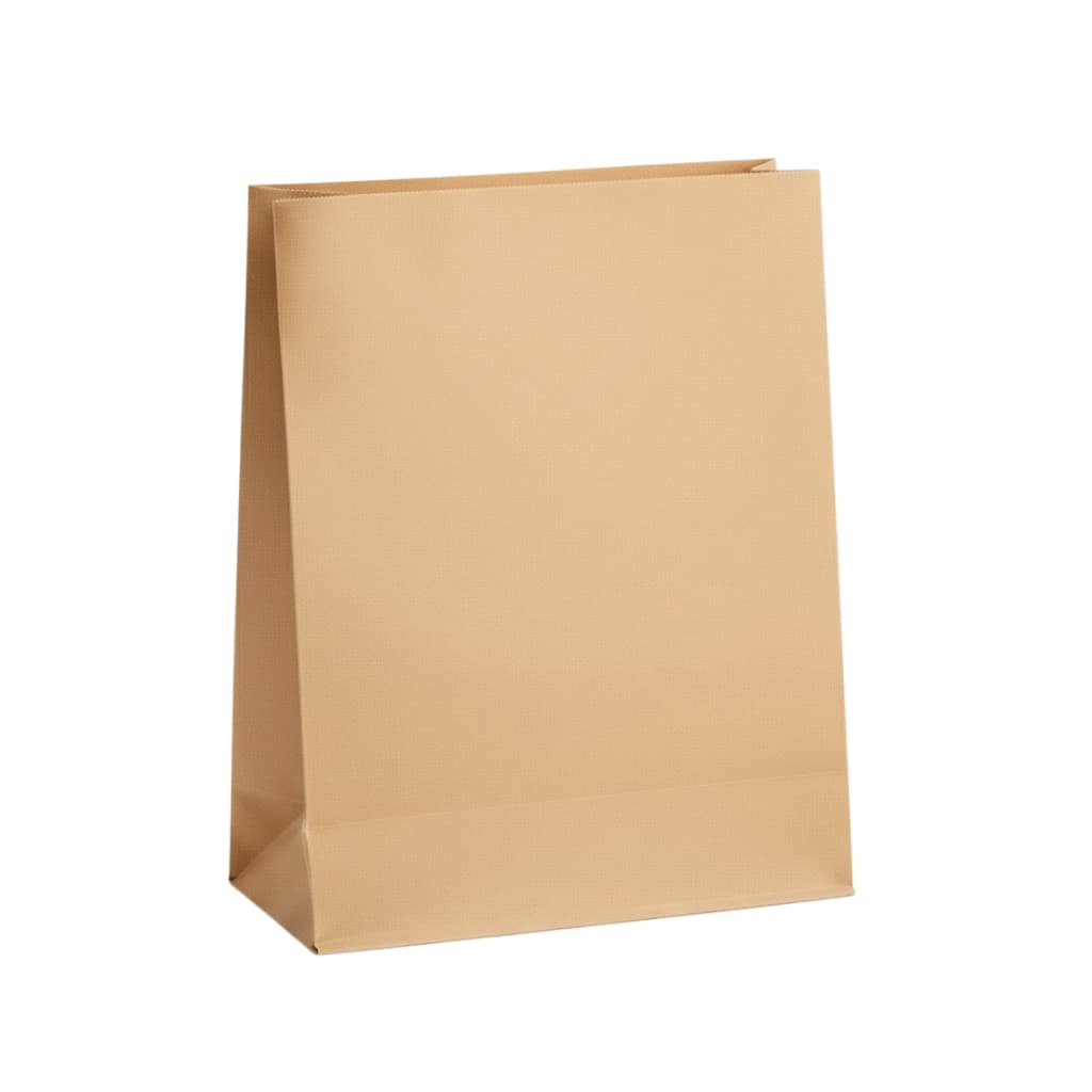 Saco Papel Kraft M 30x24x14 - Delivery Lanche e Padaria - Sem Alça - Kit Atacado