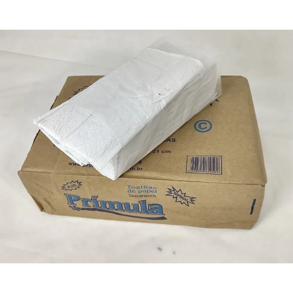 Papel Toalha Guardanapo Interfolha Plus Branco 1000 folhas Prímula