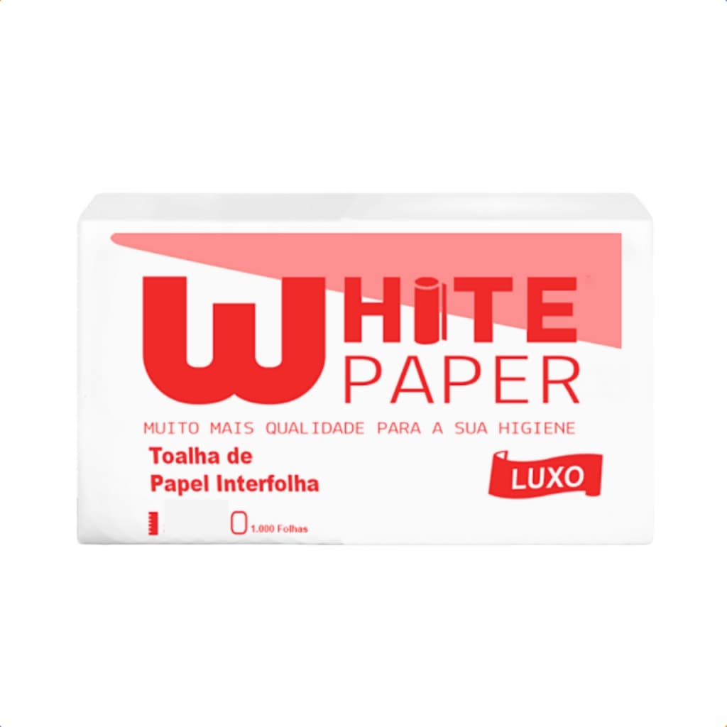 Papel White Paper interfolha folha dupla super macio
