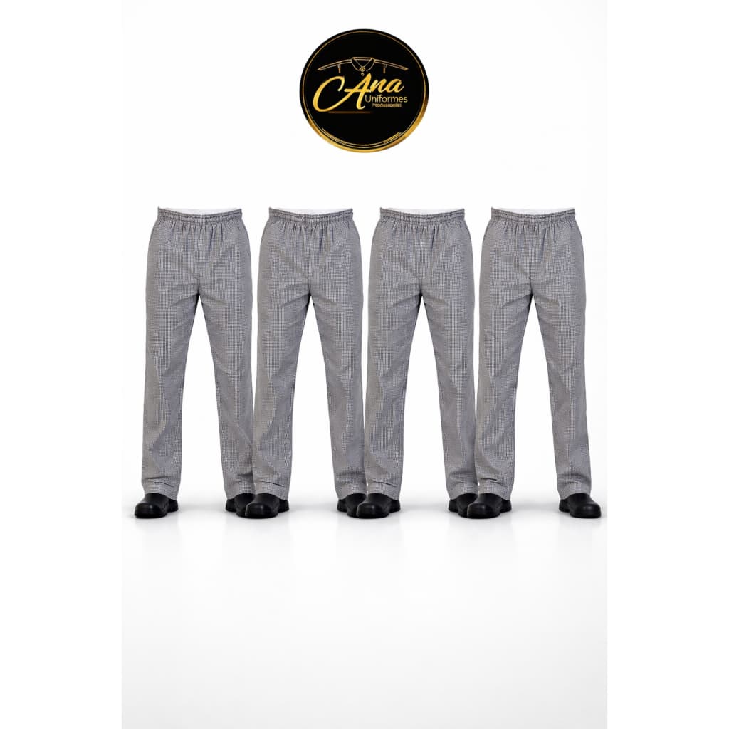Kit 6 Calças Xadrez Para Cozinha Cozinheiro Chefe De Cozinha
