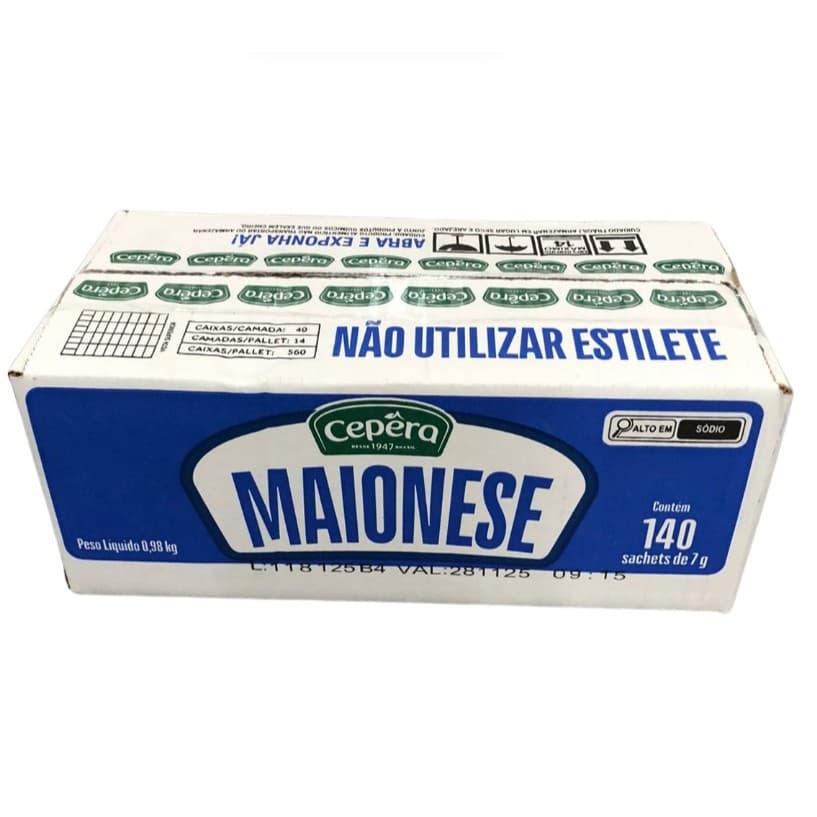 Maionese Sache Cepera Caixa Com 140x7g