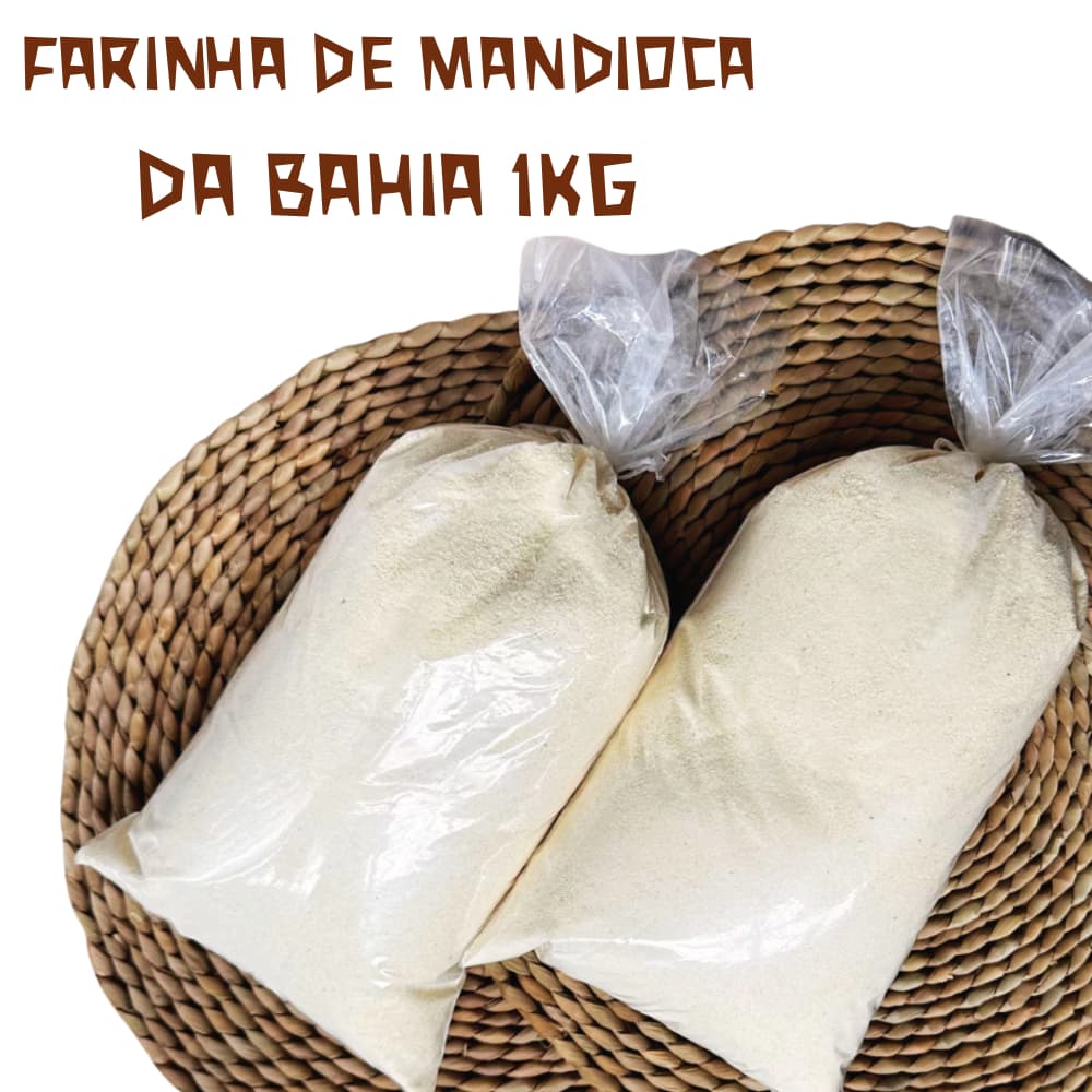 Farinha De Mandioca Torrada E Fina A Melhor Da Bahia 1 Kg