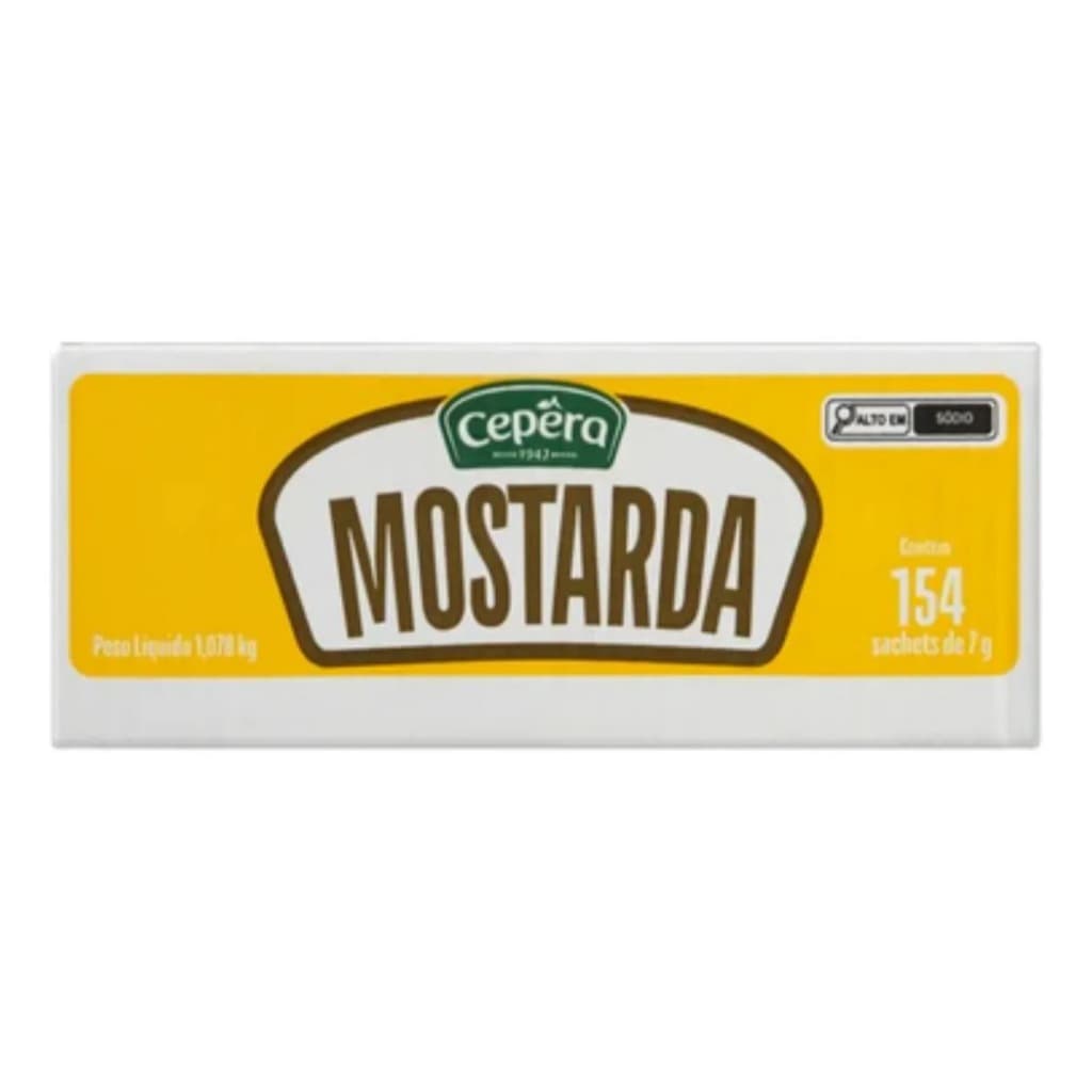 Mostarda Sache Cepera Caixa Com 154x7g