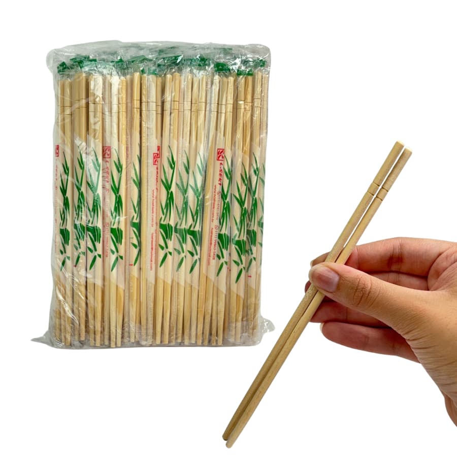 Hashi De Bambu Descartável Japonês Kit 400 Pares Para Restaurante