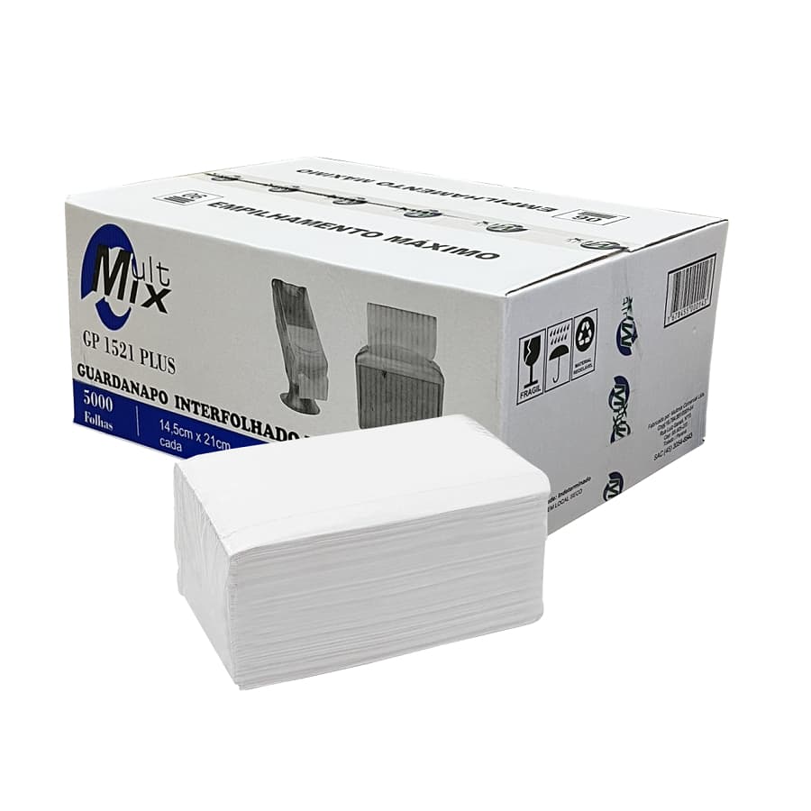 20000 Guardanapo Interfolha 14,5x21cm Branco 100% Cel Torre