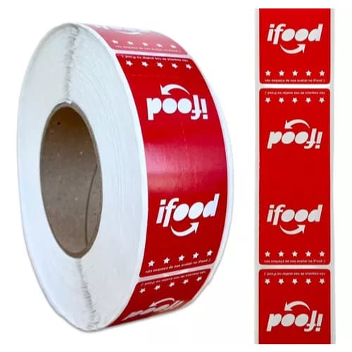 5.000 Etiqueta Lacre Segurança Delivery Ifood Rappi