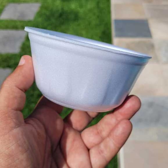 Kit de Cuia 300ml Ultratherm Descartável Pote de Isopor Cumbuca para Caldo Sorvete Açaí Delivery