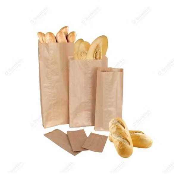 Saco de pão kraft papel para Padaria, Doces, Farmácia, Lanchonete, Mercearia -C/100