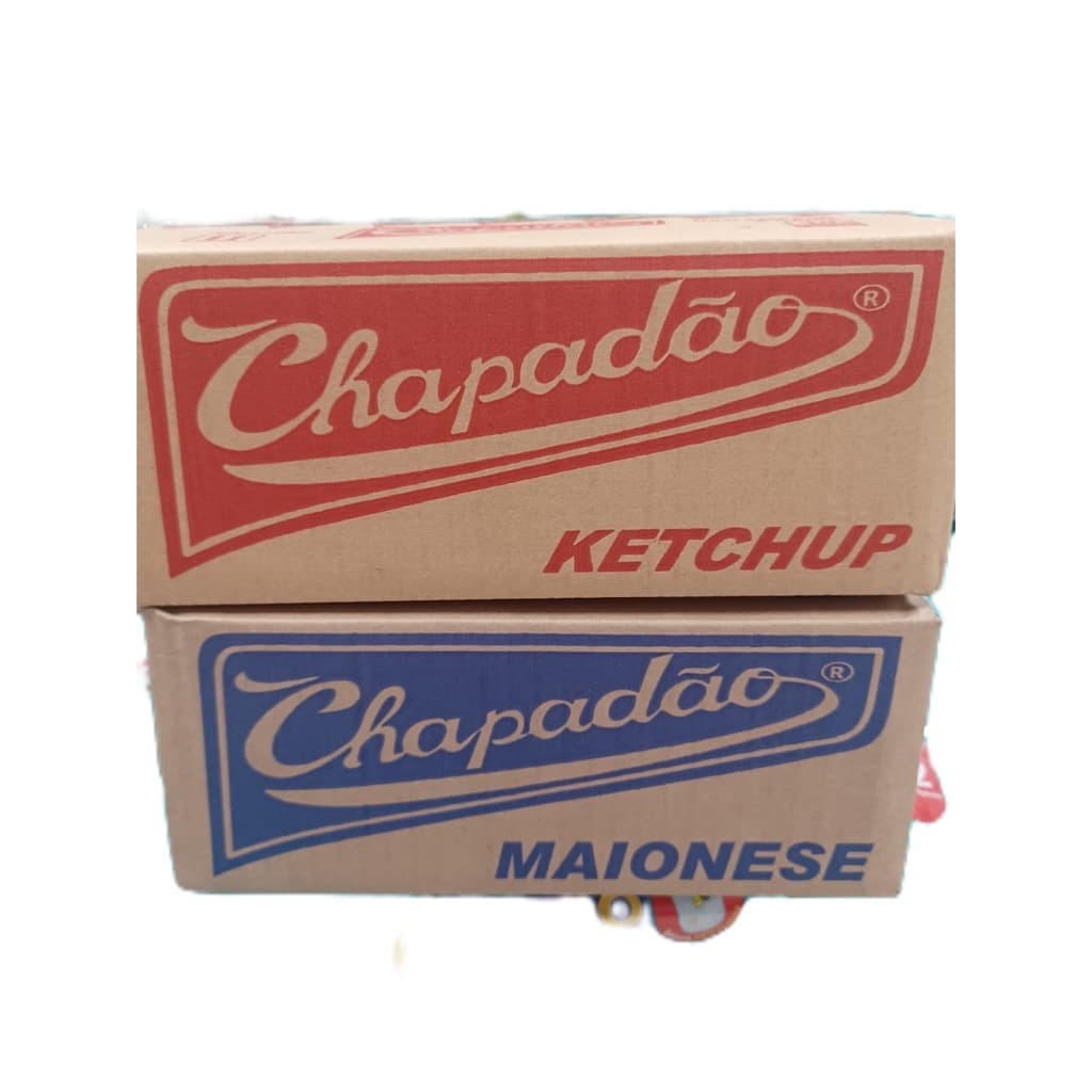 kit Ketchup E Maionese Chapadão Sachê 6g Kit C/ 176 Saches Caixa Lanchonete catchup maionese lanchonete