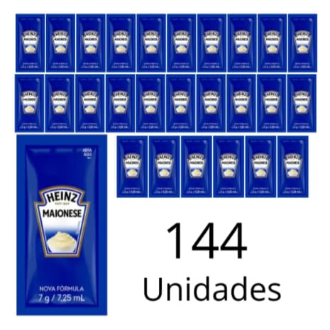 Maionese Heinz Mini Sache 7g (caixa com 144 unidades)
