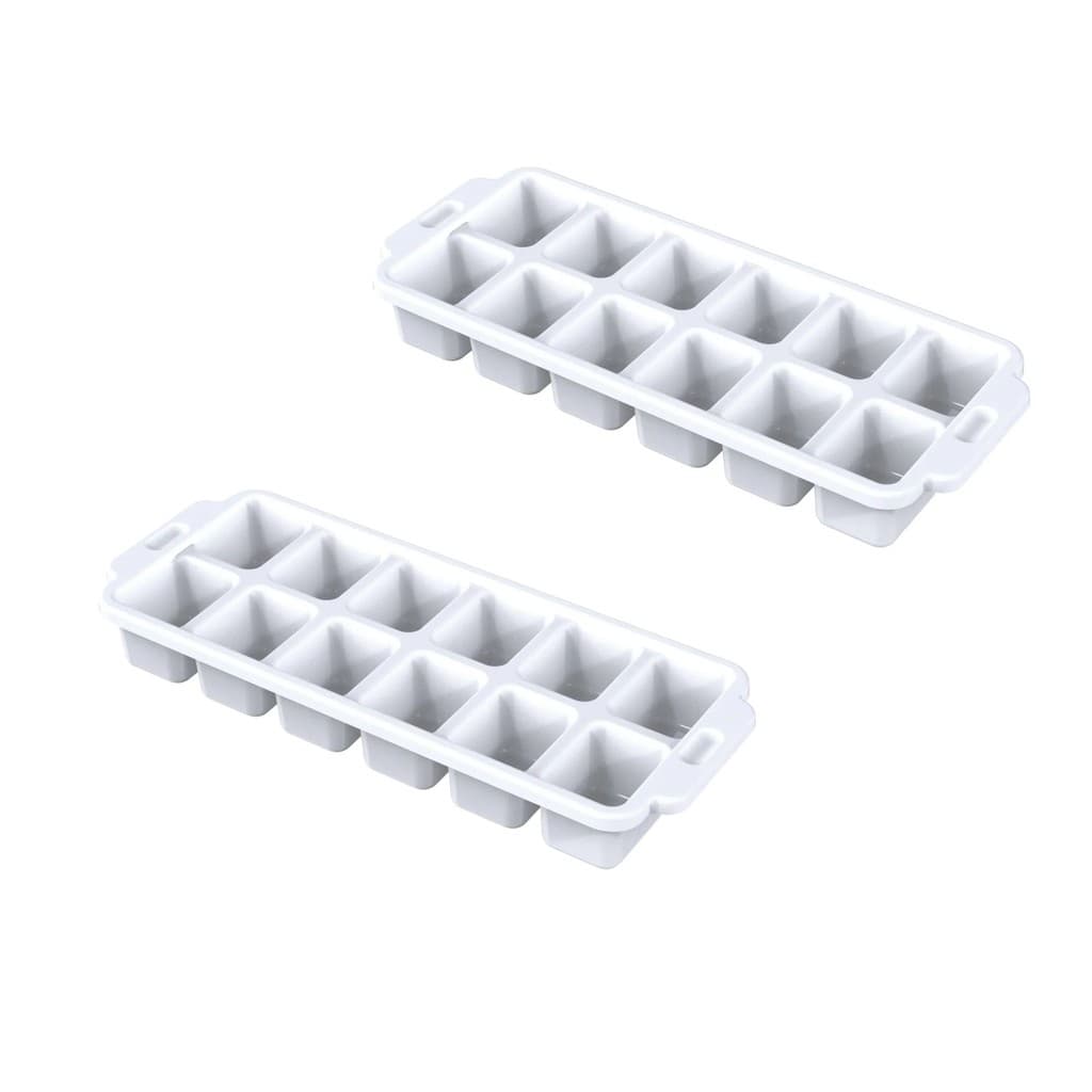 Kit 2 Formas Gelo Silicone 15 Cubos Gelão Forminha Bandeja Flexivel Bebidas Temperos Chocolate Doces