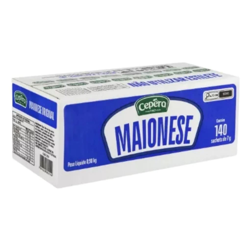 Maionese Cepêra Sachê 7grs - Caixa C/ 140 Unds