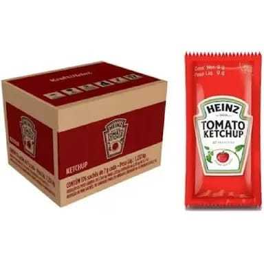 ketchup Heinz sache 7g caixa com 144 unidades