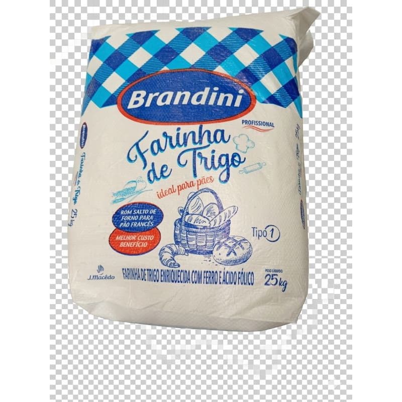 Farinha de trigo Brandini 25 kg ( linha profissional tipo 1 )