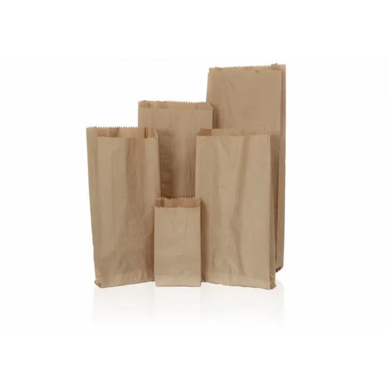 100 Sacos De Pão Mix Kraft Papel Pardo P/ Padaria, Doces, Farmácia, Lanchonete, Mercearia