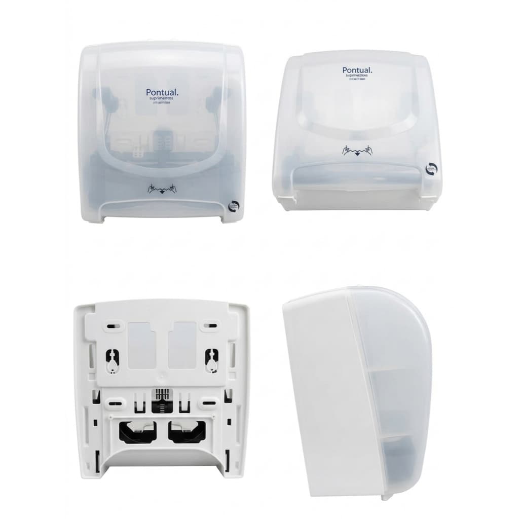 Dispenser Papel Toalha Rolão Pontual 34x32 Dispenser Papel Rolo Banheiro Profissional Grande