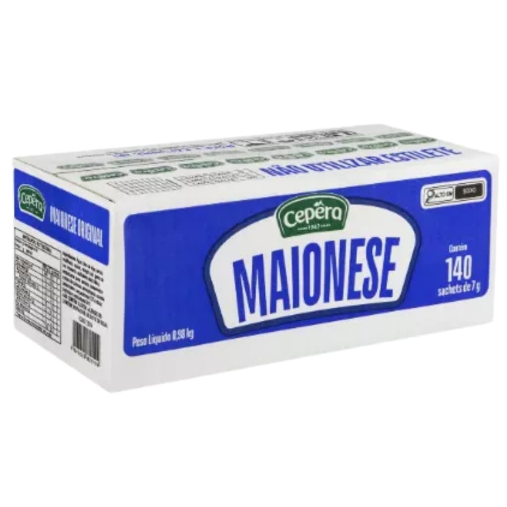 Maionese Cepêra Sachê 7g Caixa Com 140 Unidades