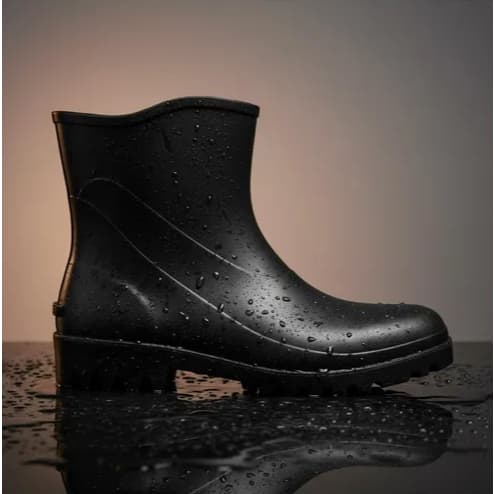 Bota de PVC Preta Cano Curto Capataz - Com Forro - Número 38 - Bracol
