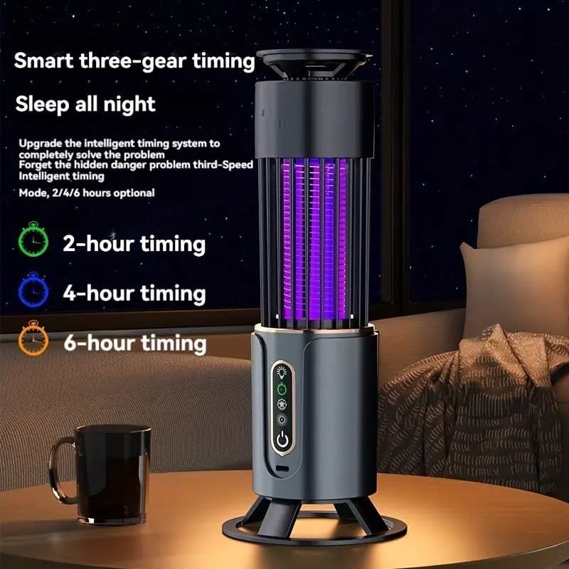 Lâmpada Elétrica Mata-Mosquitos Com Luz UV, Armadilha Para Insetos em 1 com USB para Exterior