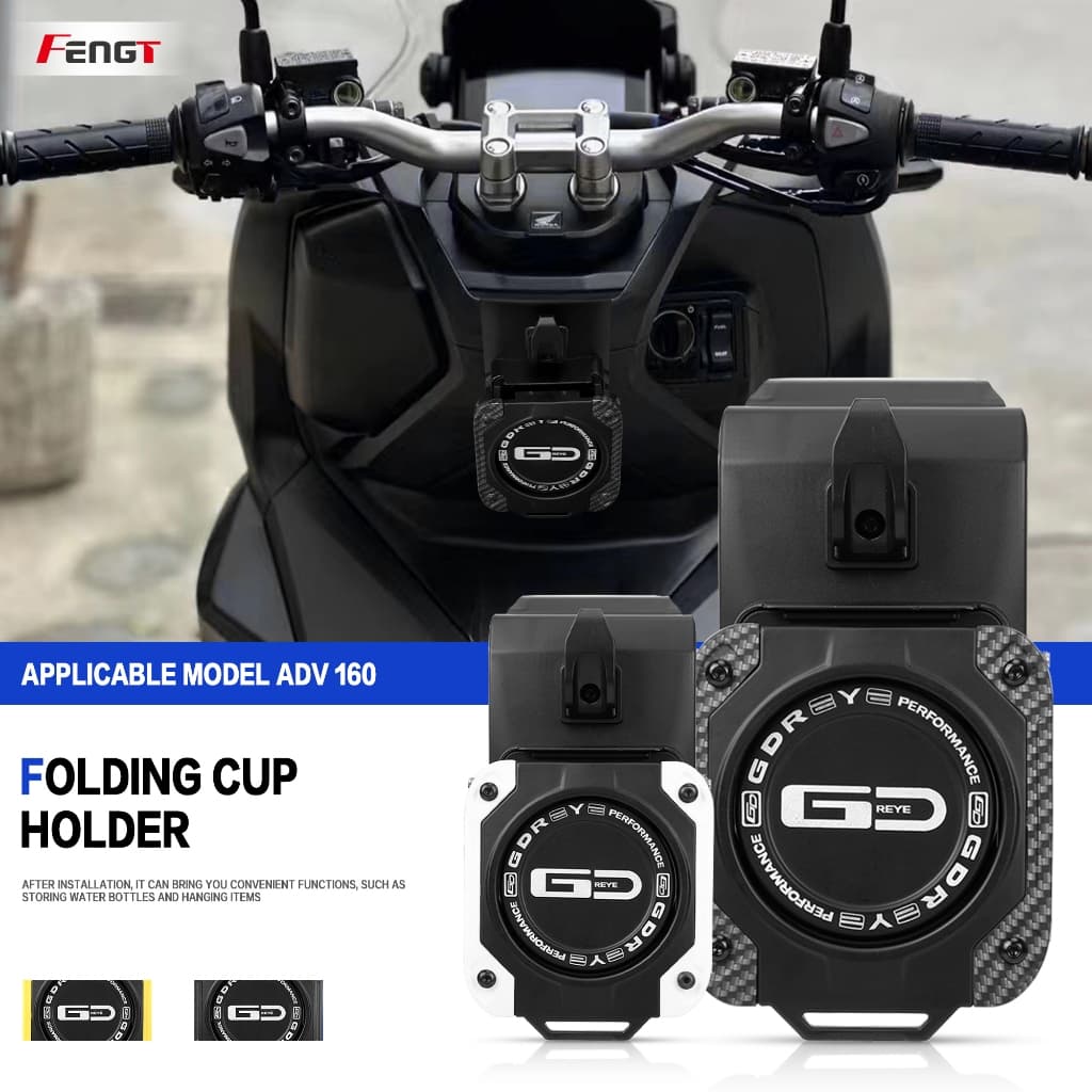 Para HONDA ADV160 ADV150 2022-2025 Motocicleta Modificada ADV 160/150 Suporte De Copo De Água Dobrável Bebida Garrafa Es