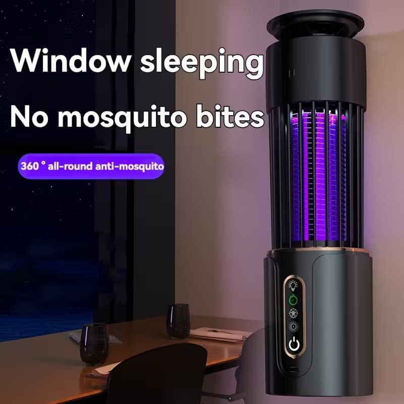 Lâmpada Elétrica Mata-Mosquitos Com Luz UV Usb Recarregável Armadilha Para Insetos