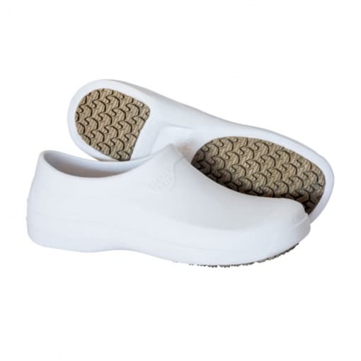 Calfor - Sapato de Segurança antiderrapante Uso Hospital, Enfermagem, Restaurante, Cozinha, Limpeza, Hotéis - Branco Com CA