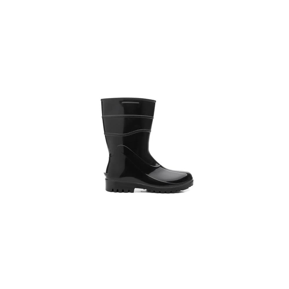 Bota De Pvc Preta Sem Forro Cano Curto Ca 37456 Bracol