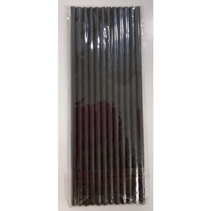 CANUDO DE PAPEL LISO - PRETO - Pacote com 12 unidades