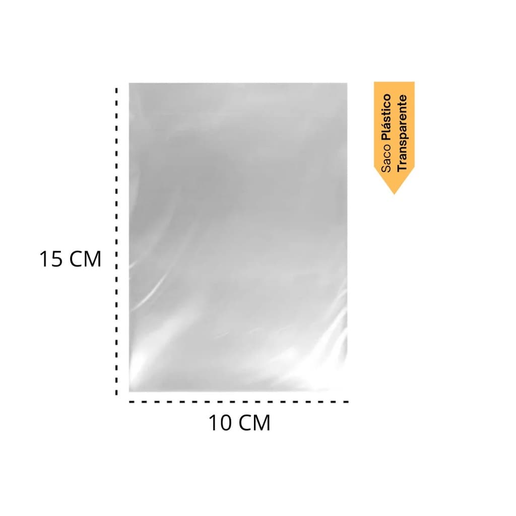 Saco Plástico Transparente PP ou PEBD Cristal - Embalagem sacos plásticos 10x15/ 20X30/ 50X70 / 30X40/ 15X20