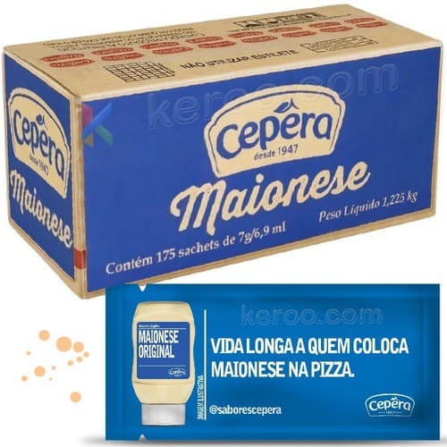 Maionese Sache Cepera 7g Caixa 175 Unidades