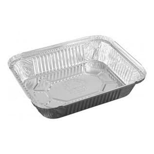 Bandeja Alumínio Retangular Com Tampa 1.150ml 100un