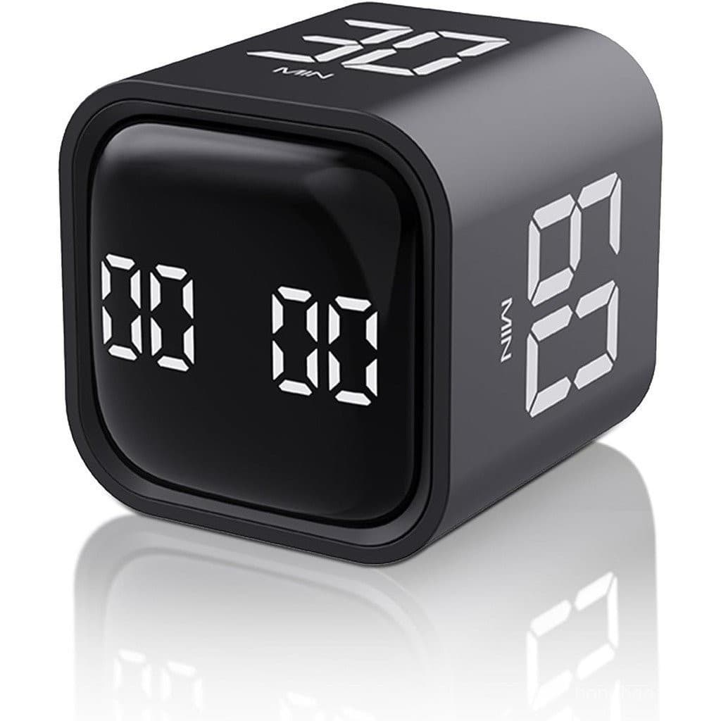 Cronômetro Digital Cube Timer Regulável De Som E Vibração Rotação De Cozinha De Contagem Regressiva Estudo De Trabalho