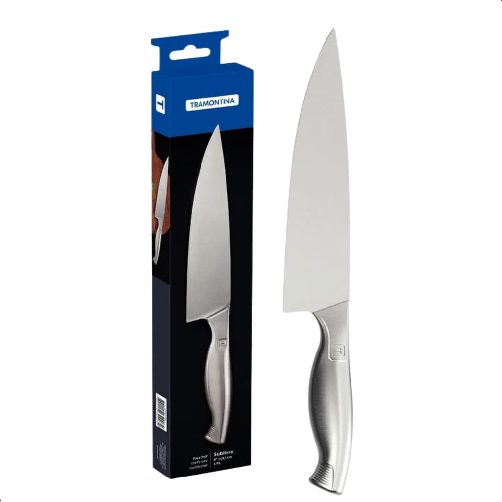 Faca Chef Profissional Com Cabo Inox 8 Sublime Tramontina