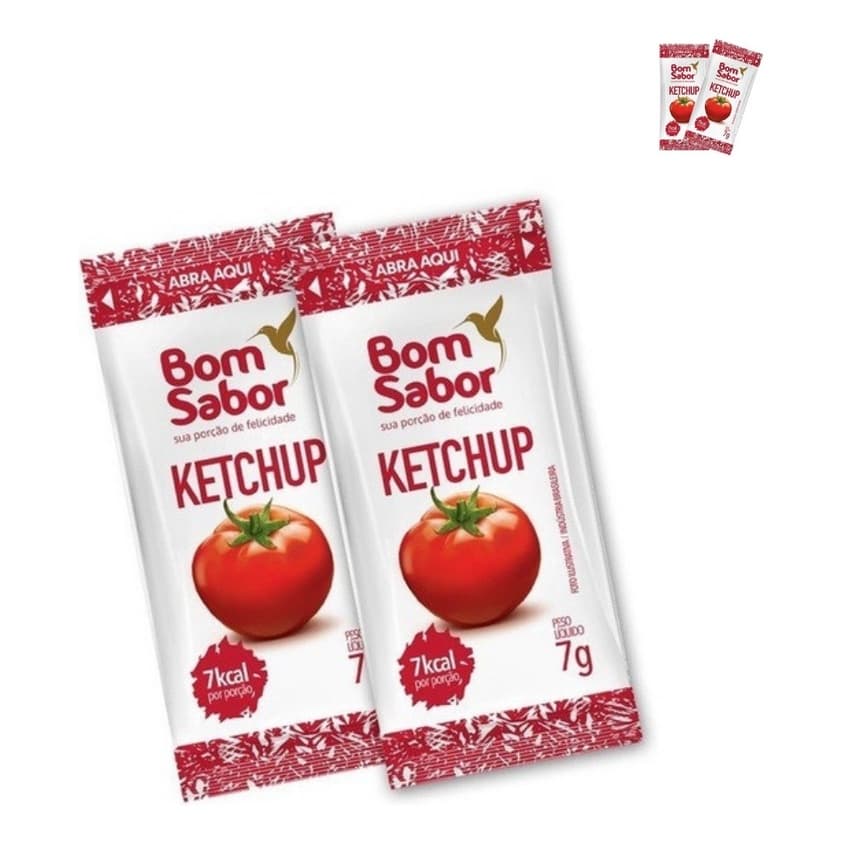 Ketchup Sache Blister Bom Sabor Caixa 182 Unid