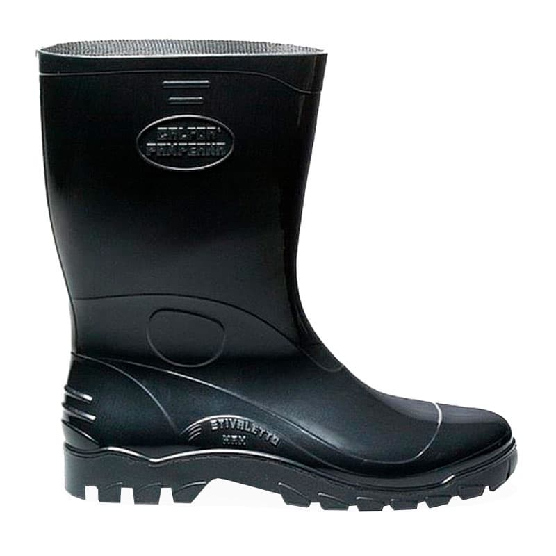 Bota Preta PVC Galocha Pampeana Diversos Resistente Cano Curto Ótima Durabilidade