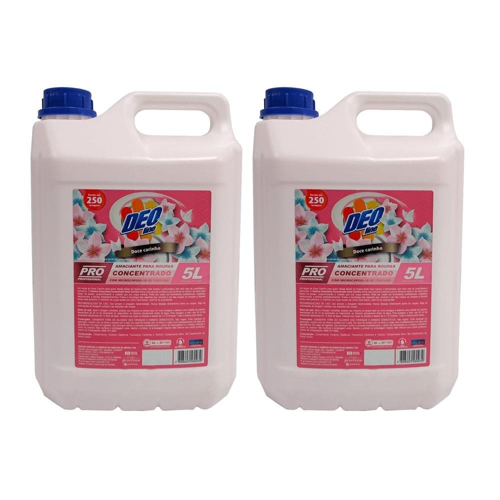 Amaciante Concentrado 5 L Doce Carinho 02 Unidades Premisse