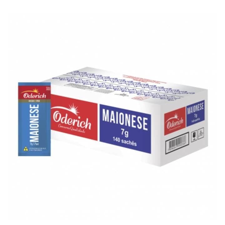 Maionese Oderich Caixa Com 140 Sachês 7g cada
