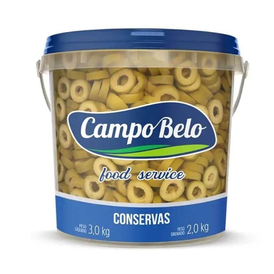 Azeitona Verde Fatiada Balde 2 kg Campo Belo