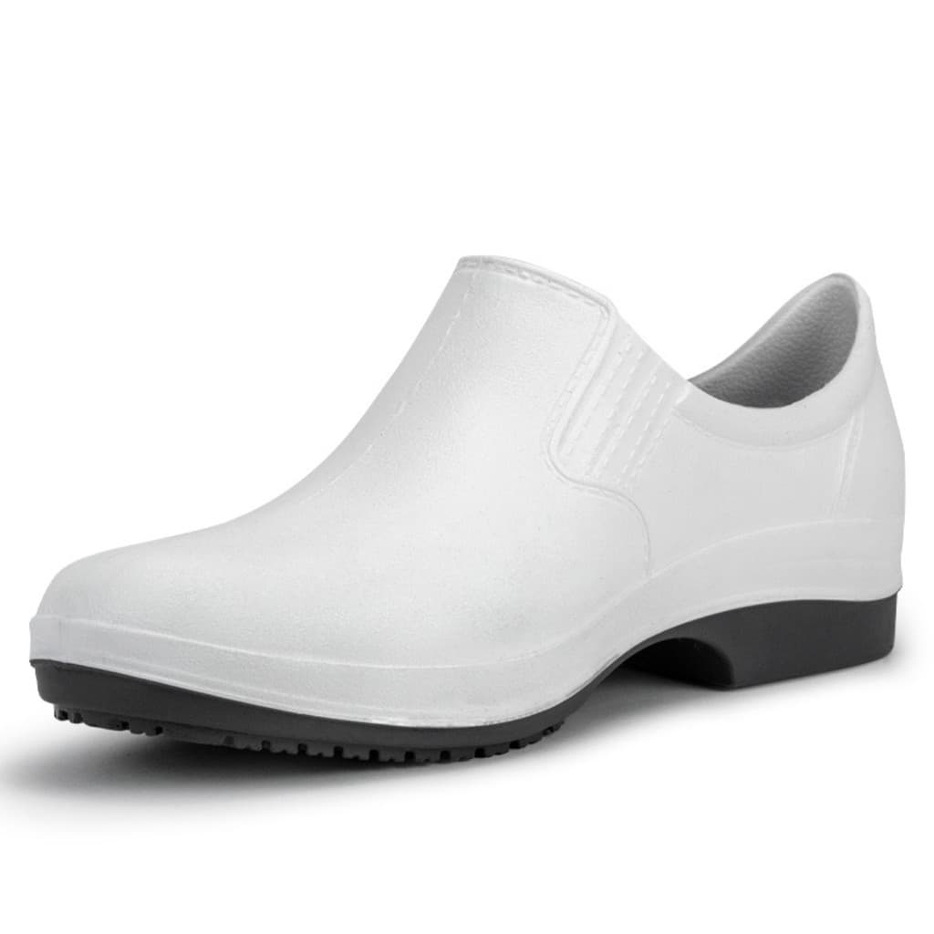 Sapato Comfort Antiderrapante Branco Impermeável Cozinha Hospital