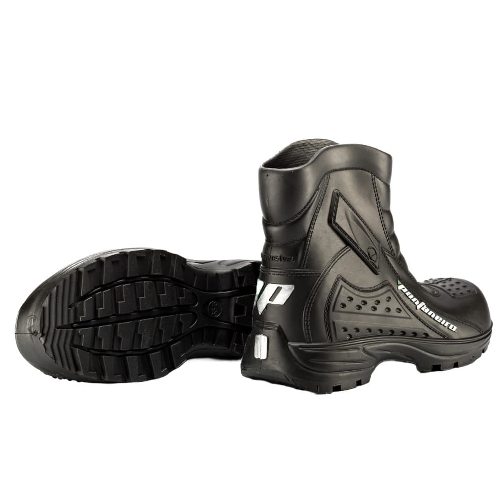 Bota Galocha Em PVC Impermeável Cano Curto Preta Pantaneiro